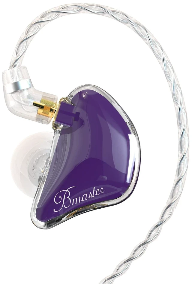 Main image of Bmaster Triple Drivers in Ear Monitor Headphone with Two Detachable Cables Fit in Ear Suitable for Audio Engineer, Musician (Purple)