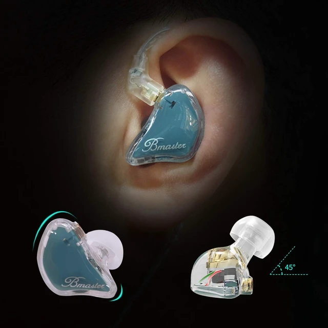 Alt view image 4 of 7 - Bmaster Triple Drivers in Ear Monitor Headphone with Two Detachable Cables Fit in Ear Suitable for Audio Engineer, Musician (Blue)