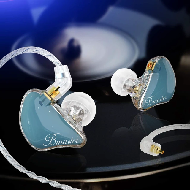 Alt view image 6 of 7 - Bmaster Triple Drivers in Ear Monitor Headphone with Two Detachable Cables Fit in Ear Suitable for Audio Engineer, Musician (Blue)