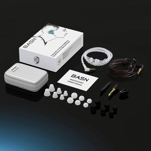 Alt view image 7 of 7 - Bmaster Triple Drivers in Ear Monitor Headphone with Two Detachable Cables Fit in Ear Suitable for Audio Engineer, Musician (Blue)