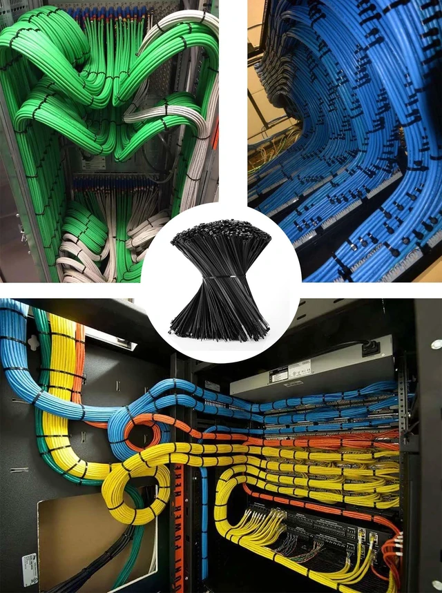 Alt view image 6 of 6 - Cable Zip Ties 12 inch 1500 Pack Plastic Black Zip Ties 50lbs Zipties Heavy Duty Zip Ties for Outdoor and Indoor Multi-Purpose Cable Ties Self-Locking UV Resistant Wire Ties Wraps