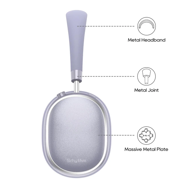 Alt view image 2 of 7 - NiceComfort 95 Adaptive Noise Cancelling Headphones Wireless Bluetooth with Spatial Audio,Transparency,ENC,HD Sound,Low Latency for Gaming,Slim Headphones Lightweight