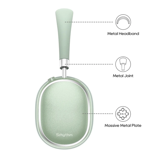 Alt view image 2 of 7 - NiceComfort 95 Hybrid Noise Cancelling Headphones Wireless Bluetooth with Transparency,ENC,HD Sound,Slim Headphones Lightweight
