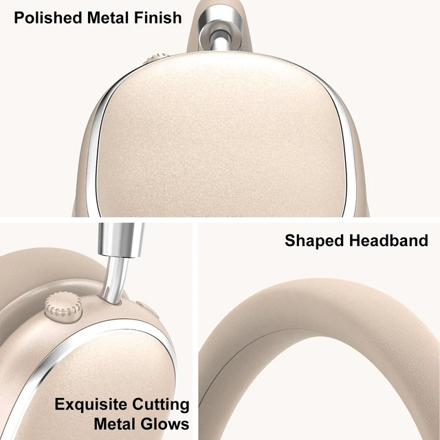 Alt view image 7 of 7 - NiceComfort 95 Adaptive Noise Cancelling Headphones Wireless Bluetooth with Spatial Audio,Transparency,ENC,HD Sound,Low Latency for Gaming,Slim Headphones Lightweight