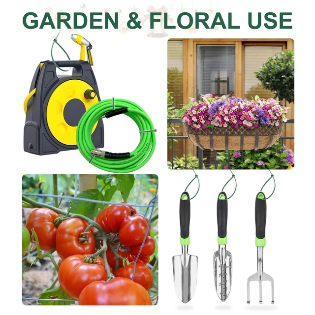 Alt view image 5 of 6 - Green Zip Ties Assorted Sizes (4"+6"+8"+12"), 2000 Pack, Cable Ties UV Resistant for Garden, Plants, Fence, Holiday Lights