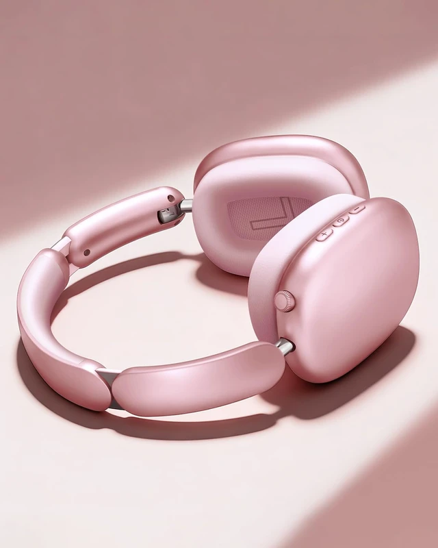 Alt view image 2 of 7 - Y02 Active Noise Cancelling Wireless Headphones, Pink Over-Ear, Bluetooth, 60H Playtime,Crystal Clear Calls, Hi-Res Audio, Big Bass, Foldable Lightweight for Travel Home Office