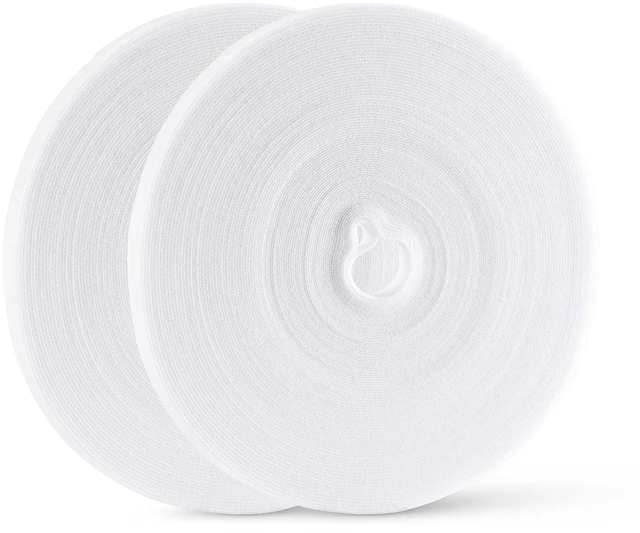 Main image of 54 Yards x 1/2 Inch Reusable Cable Ties - Adjustable Cord Straps Cable Management Tape Cord Organization Straps Hook Loop Tape Cord Wrap for Home,Office, Wire Bundling (27Yd x 2 Rolls)