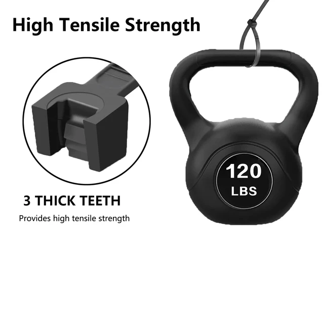 Alt view image 3 of 7 - 18 inch Black Zip Ties Heavy Duty 1000 PACK,120LBS Tensile Strength Self-Locking heavy duty UV Resistant Cable Tie Wraps for indoor and outdoor use