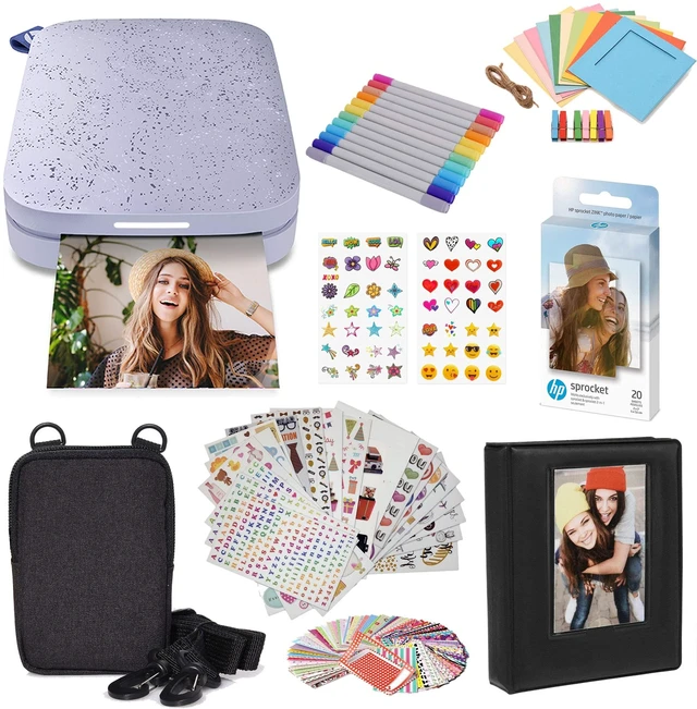 Main image of Sprocket Portable 2x3 Instant Color Photo Printer (Lilac) Starter Bundle