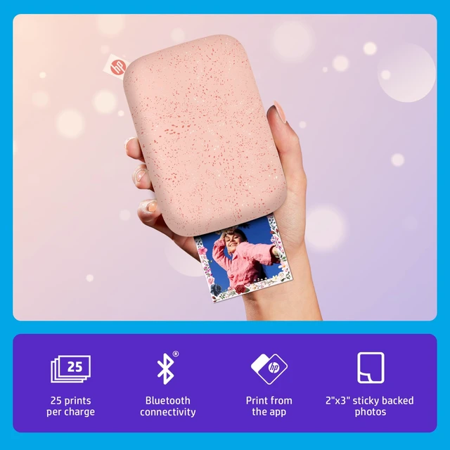 Alt view image 2 of 7 - Sprocket Portable 2x3 Inch Instant Photo Printer (Blush Pink) Print Pictures on Zink Sticky-Backed Paper From Your iOS & Android Device
