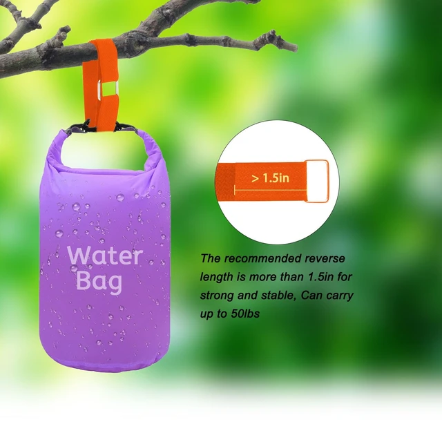 Alt view image 6 of 7 - 1"x16ft Hook and Loop Straps with 25 Metal Buckles, Adjustable Fastening Cable Straps, Cut-to-Length Cinch Strap, Reusable Nylon Securing Cord Ties for Organizer or Storage, 1 inch Wide,Orange