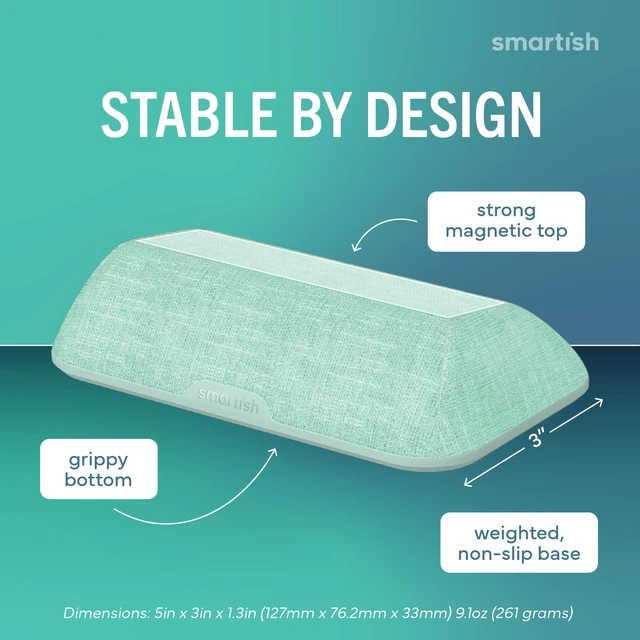 Alt view image 3 of 7 - Magnetic Cord Holder, Bigger Cable Wrangler, Office Desk Organizer Holds 8 Cords, 2 Cable Clips, Weighted Base, Charger Keeper, Phone Charging Cable Management, Nightstand Accessories, Green