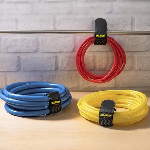 Alt view image 4 of 7 - Elastic Cinch Straps with Anti-Slip Strips, 12" x 2"(16 Pack) Heavy Duty Multipurpose Hook and Loop Straps for Extension Cords, Cables, Ropes, Hoses, Bike, Pant Garters