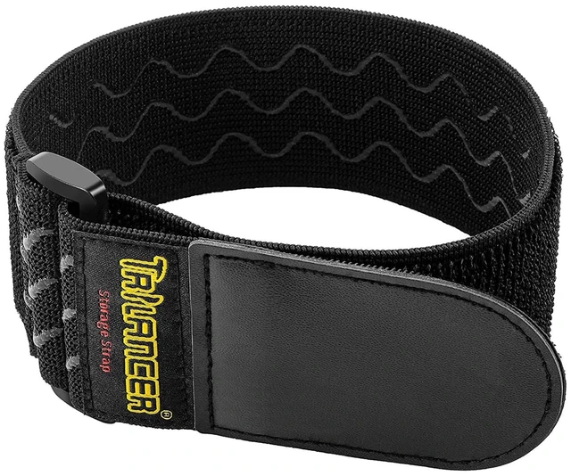 Main image of Elastic Cinch Straps with Anti-Slip Strips, 18'' x 2'' (8 Pack) Hook and Loop Storage Strap with Buckle, Bundling Straps for Extension Cords, Cables, Ropes, Hoses, Bike, Boat, Pant Garters