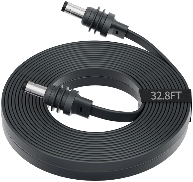 Main image of Flat Starlink Mini Power Cable Replacement DC Power Cable 32.8FT/10M Starlink Ultra Slim Waterproof Power Cord,Starlik Mini Accessories,Ideal for Door and Window Closing,RV,Truck,Travel,Camping
