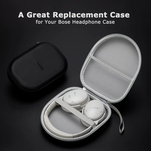 Alt view image 5 of 7 - Ginsco Universal Headphone Case Compatible with JBL Tune 510BT 720BT, Sony WH-CH 720N/WH-CH520, with Bose/JBL/Soundcore Life Q20i Q30/BERIBES/TOZO/KVIDIO etc. Waterproof Carrying Case (Gray White)
