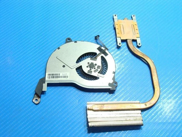 Alt view image 3 of 5 - Cpu cooling fan for HP Notebook 15-f278nr 15.6 inches with Heatsink 736278-001 743616-001