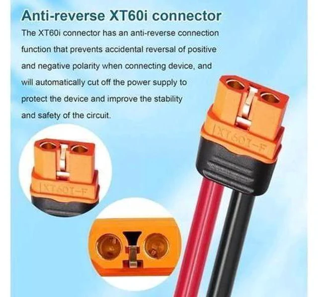 Alt view image 5 of 6 - MC4 to XT60i Cable, 12AWG 10M(33FT) Solar Panel Adapter Wire, MC4 Male Female to XT60i-F Female Connector Extension Cord for Portable Power Station, Solar Generator, Off-Grid Solar System