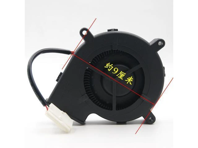 Alt view image 6 of 6 - DC 9720 97mm Blower Fans Automobile Seat Cushion Turbine Fan Double Ball JB9720H12B DC Cooling Cooler 97x97x20mm 12V 3200RPM