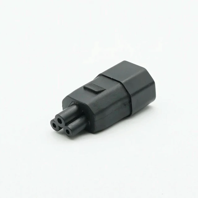 Main image of IEC 320 C14 male to IEC C5 AC adapter C14 to C5 Adapter AC Power Plug Adapter