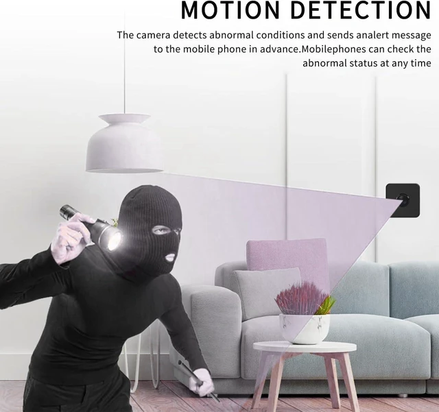 Alt view image 3 of 6 - Hidden Camera Wireless,HD Mini spy Camera for Office& Home Security Small Hidden Micro Camera with Night Vision Compatible with iOS & Android