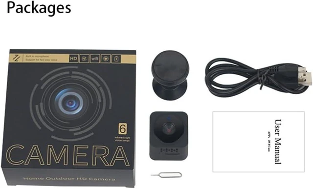 Alt view image 6 of 6 - Hidden Camera Wireless,HD Mini spy Camera for Office& Home Security Small Hidden Micro Camera with Night Vision Compatible with iOS & Android