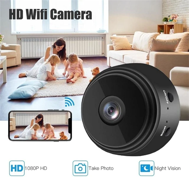 Alt view image 4 of 7 - Suonady-Spy Focus Magnetic Mini Security Camera 3pack Mini Surveillanc Camer WiFi Wireless Small Security Camera for Home Indoor/Outdoor Black