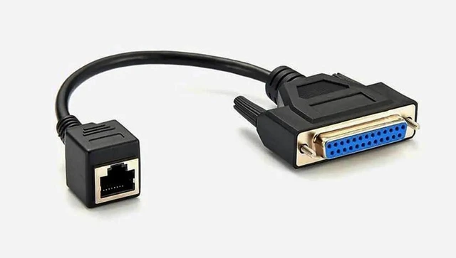 Main image of RJ45 to DB25 Female Serial Console Cable Adapter Extension Cable 30CM