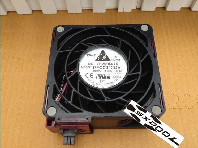 Main image of For HP 519559-001 ML370 DL370 G6 cooler 492120-001 server fan Delta PFD0912DE DC12V 4.32A