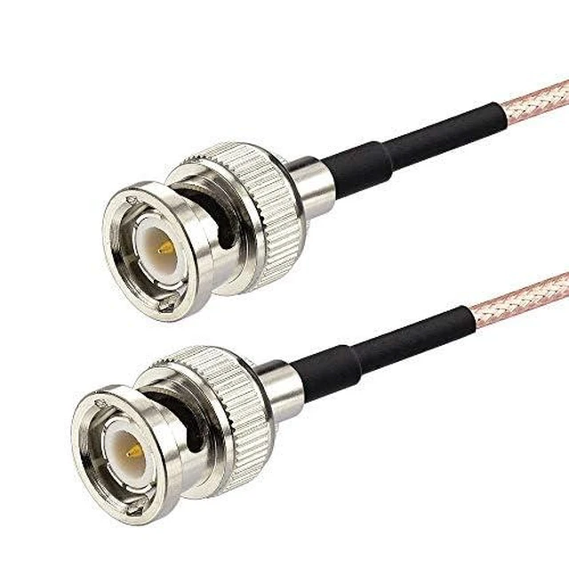 Alt view image 7 of 10 - Superbat BNC Cable BNC Male to Male Connector Coaxial Cable (1ft, 50 Ohm) for Antenna Scanners or Handheld Ham Radios etc. 2pcs
