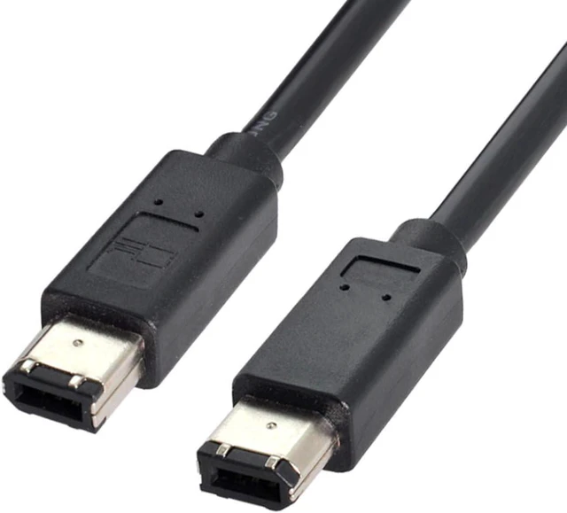 Main image of FireWire IEEE 1394 6 Pin to 6Pin FireWire 400 to 400 6-6 ilink Cable 1.8m Black