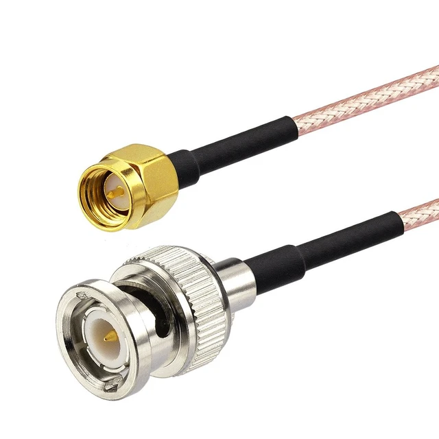 Alt view image 9 of 14 - SMA Male to BNC Male Cable 3ft + 5pcs RF Coax Adapter Kit SMA to BNC Adapter Kit for RF Applications/Antennas/Wireless LAN Devices/Wi-Fi Radios External Antenna etc