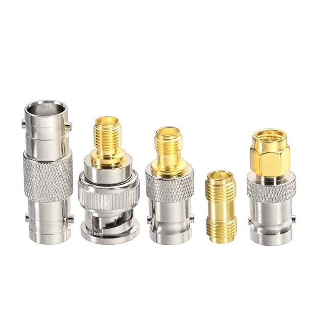 Alt view image 11 of 14 - SMA Male to BNC Male Cable 3ft + 5pcs RF Coax Adapter Kit SMA to BNC Adapter Kit for RF Applications/Antennas/Wireless LAN Devices/Wi-Fi Radios External Antenna etc