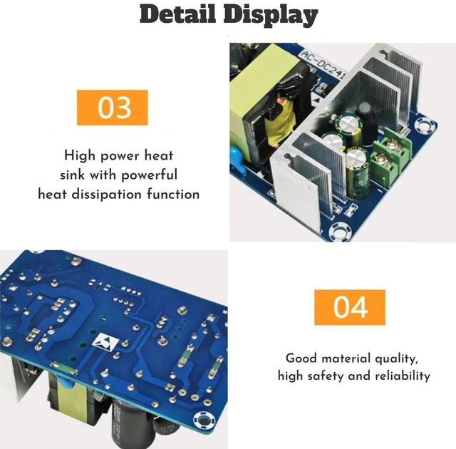 Alt view image 3 of 5 - WX-DC2416 AC 100-240V to DC 36V 5A Switching Power Supply Module 180W High Power Industrial Power Board Isolated Switching Power Supply Power Supply Module Board Converter Module