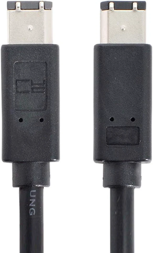 Alt view image 6 of 7 - FireWire IEEE 1394 6 Pin to 6Pin FireWire 400 to 400 6-6 ilink Cable 1.8m Black