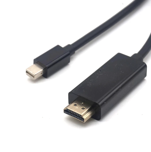 Alt view image 5 of 7 - Weastlinks Thunderbolt Display Mini DP Display Port to HDMI Cable Male to Male Adapter for Macbook Pro Air Projector Camera TV 1.8m(6 ft)