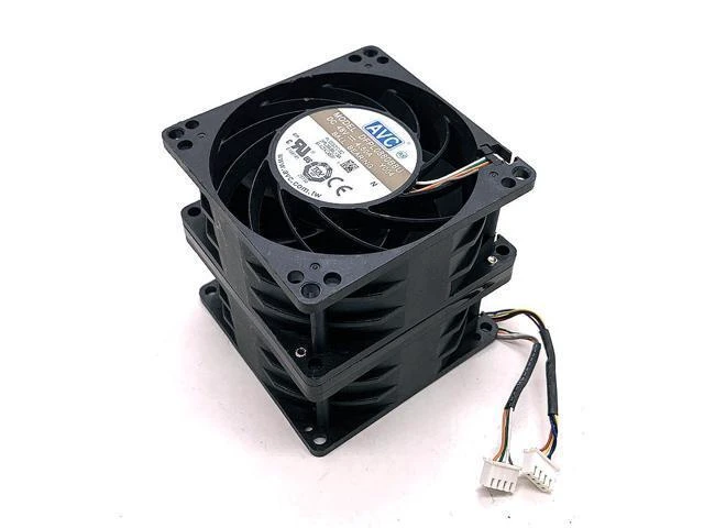 Alt view image 4 of 4 - DFPL0880B8U 48V High Speed Powerful DC Cooling Fan for AVC 8080 Violent Automobile Supercharged Double Motor 4.5A 8CM Fans