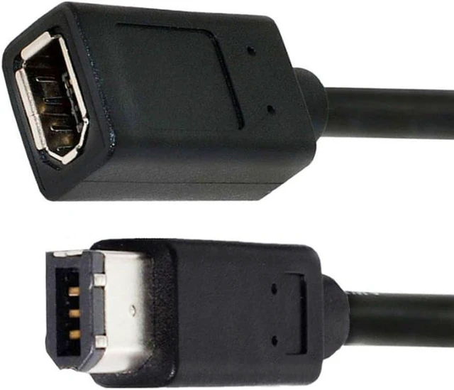 Alt view image 5 of 6 - IEEE 1394 6Pin Male to Female Extension Data Video Capture Card Firewire 400 to 400 Cable 20cm