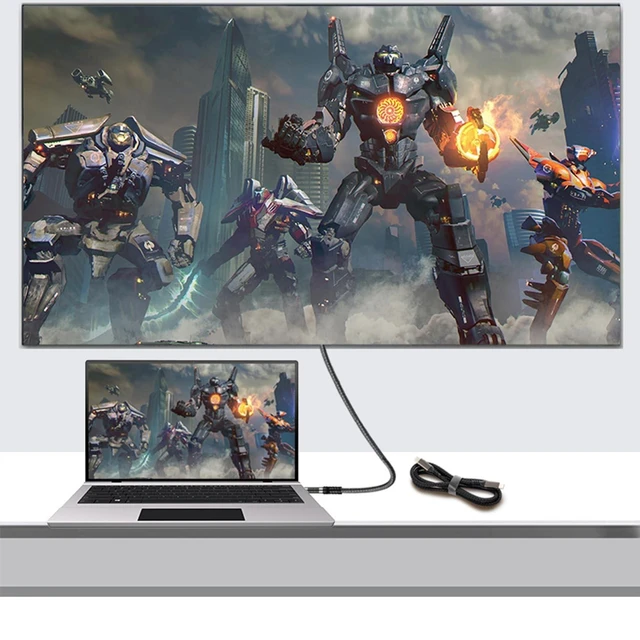 Alt view image 3 of 5 - PDEEY USB C Thunderbolt 4 Cable 3 ft - 240W, 40Gpbs, 8K HD Display, USB 4 Cable Compatible for MacBook, iPhone 15 16 17, iPad Pro, Hub Docking