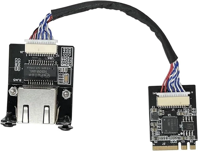Alt view image 7 of 7 - M.2 A E Key to 2.5 Gigabit Ethernet Module i225v i226v 2.5G Ethernet Server NIC 10/100/1000/25000 Mbps RJ45 LAN Multi-Gigabit M.2 Network Card Support 2230 (15CM i226 M.2 A+E Key)
