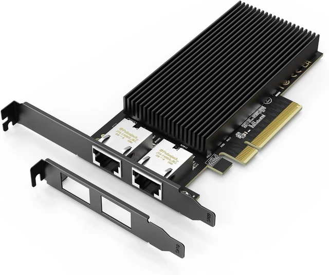 Main image of 10G Dual RJ45 Port PCI-E Network Card with X540 Controller Gigaplus X540-T2 10Gb Ethernet Adapter with 2 * 10Gbe NIC Support Windows/Linux/ESX Servers