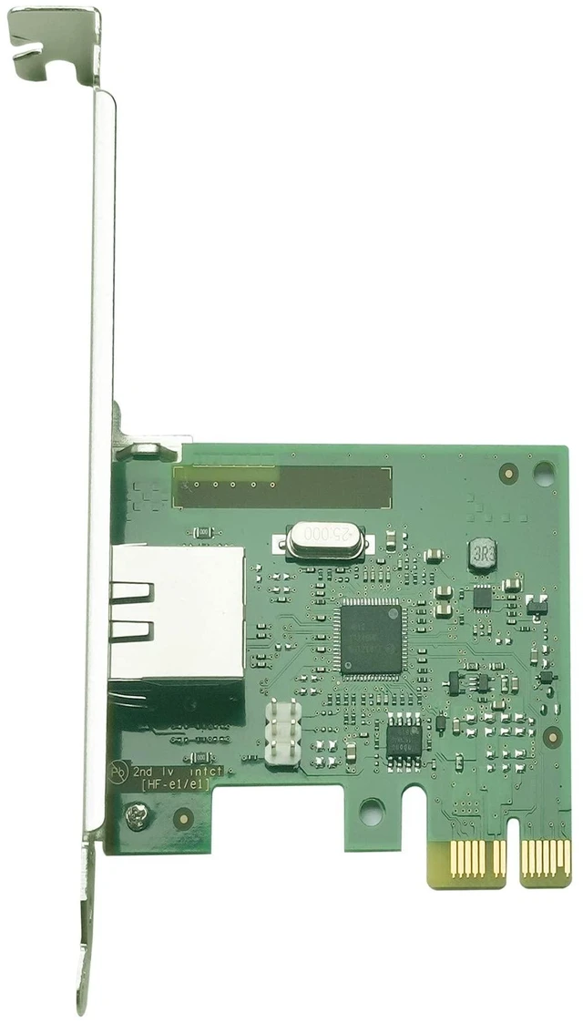 Alt view image 3 of 5 - 1.25Gb PCIe x1 Converged Ethernet Network Card, Single Copper RJ45 Port LAN Card Gigabit NIC with Intel I210-AT Chipset Server Support Windows Server/Windows/Linux/Vmware ESXI
