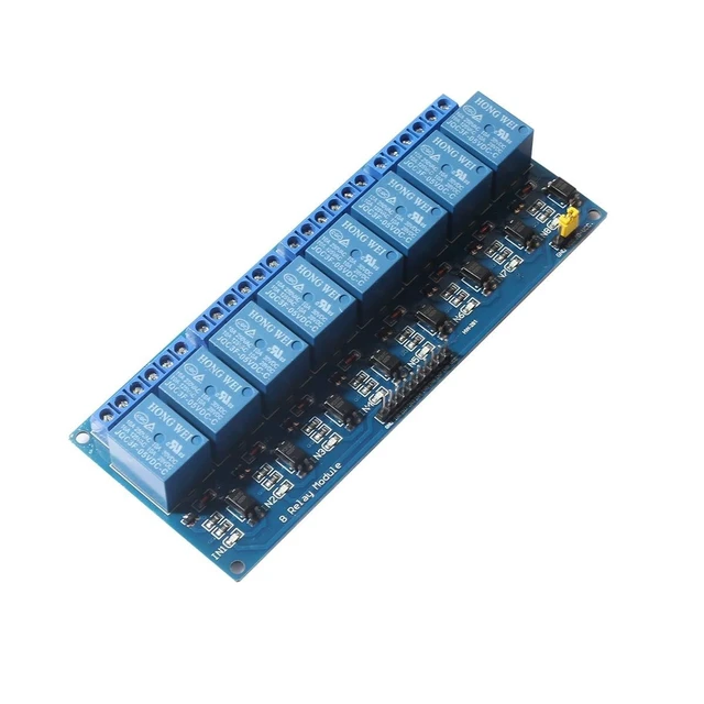 Alt view image 4 of 5 - DEVMO 8 Channel DC 5V Relay Module Board, (2PACK) Electrical Equipments 8-Ch Optocoupler Compatible with PIC AVR DSP ARM MCU PLC Smart Home Control Switch