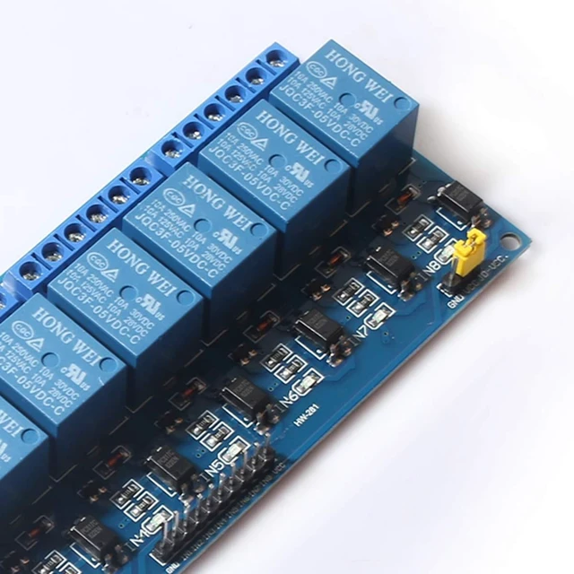 Alt view image 5 of 5 - DEVMO 8 Channel DC 5V Relay Module Board, (2PACK) Electrical Equipments 8-Ch Optocoupler Compatible with PIC AVR DSP ARM MCU PLC Smart Home Control Switch