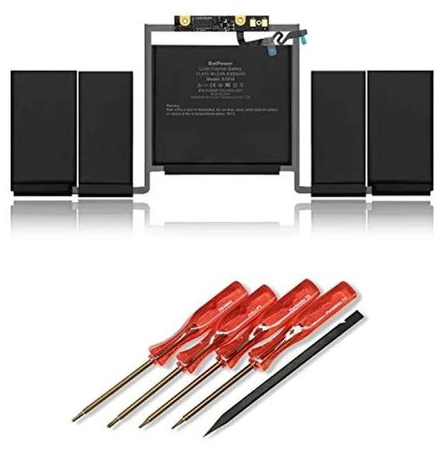 Main image of BatPower A1819 Replacement Laptop Battery for Apple Late 2016 Mid 2017 MacBook Pro 13 A1706 EMC 3071 EMC 3163 Battery MacBook Pro 13" Four Thunderbolt 3 Ports A1706 Apple A1819 Battery 49.2Wh