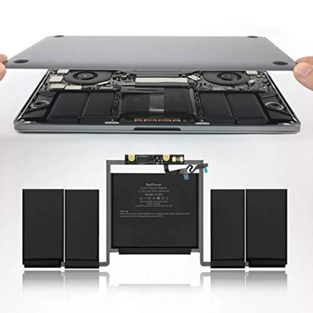 Alt view image 5 of 5 - BatPower A1819 Replacement Laptop Battery for Apple Late 2016 Mid 2017 MacBook Pro 13 A1706 EMC 3071 EMC 3163 Battery MacBook Pro 13" Four Thunderbolt 3 Ports A1706 Apple A1819 Battery 49.2Wh