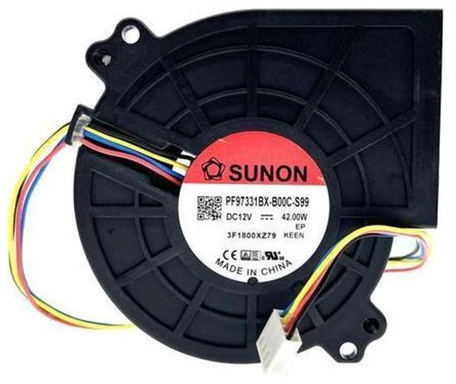 Main image of Blower Fan 97mm PWM 9733 DC 12V 42.00W Original Sunon PF97331BX-B00C-S99 6800RPM High Speed Air Flow Extractor