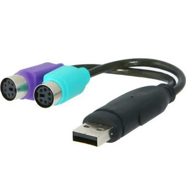 Main image of USB to cable USB keyboard and mouse turn round mouth lines without delay cable adapter with chip mouse/keyboard/scanner
