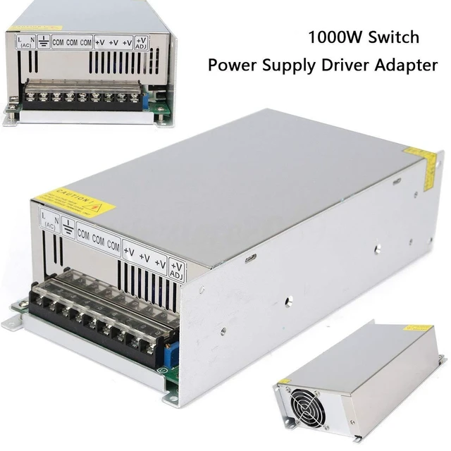 Alt view image 2 of 5 - 48V 20A DC Universal Regulated Switching Power Supply 1000W for CCTV Radio Computer Project, LED Strip Lights, 3D Printer