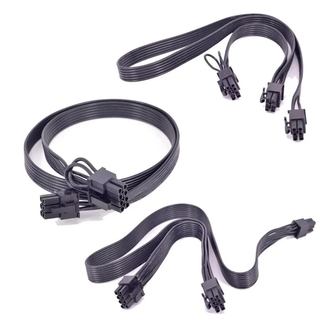 Alt view image 3 of 5 - For Cooler Master Silent Pro M2 1500W 1000W 850W Modular PCIe 6Pin to 8Pin 6+2 Pin 5Pin Peripheral 4Pin SATA Power Supply Cable